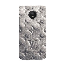 Текстурный Чехол Louis Vuitton для Мото Е Плюс (Бежевый ЛВ)
