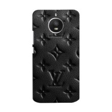 Текстурный Чехол Louis Vuitton для Мото Е Плюс – Черный ЛВ