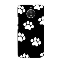 Бампер для Motorola Moto E (XT1762) с картинкой "Песики" – Следы собак