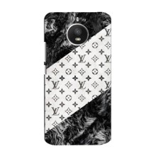 Чохол Стиль Louis Vuitton на Motorola MOTO E (XT1762) (LV на білому)