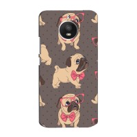 Чехол (ТПУ) Милые собачки для Motorola Moto E (XT1762) – Собачки Мопсики