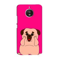 Чехол (ТПУ) Милые собачки для Motorola Moto E (XT1762) (Веселый Мопсик)