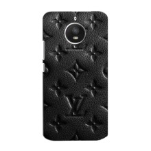 Текстурный Чехол Louis Vuitton для Мото Е – Черный ЛВ