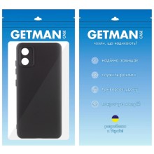 Чехол TPU GETMAN Liquid Silk Full Camera для Motorola Moto E13 – Черный