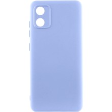 Чохол TPU GETMAN Liquid Silk Full Camera для Motorola Moto E13 – Бузковий