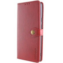 Шкіряний чохол-книжка GETMAN Gallant (PU) для Motorola Moto E13 – Червоний