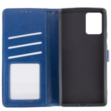 Шкіряний чохол-книжка GETMAN Gallant (PU) для Motorola Moto E13 – Синій