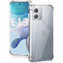 TPU чехол GETMAN Ease logo усиленные углы Full Camera для Motorola Moto E13 – Прозрачный