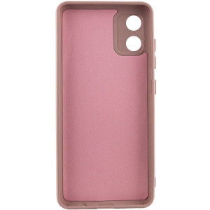 Чохол TPU GETMAN Liquid Silk Full Camera для Motorola Moto E13 – Рожевий