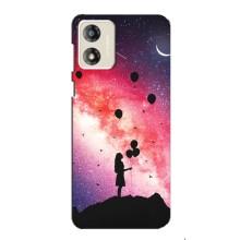 Чехлы для любимой на Мото Е13 (VPrint) (С шариками)