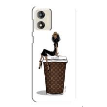 Чехлы Луи Витон для Motorola MOTO E13 (AlphaPrint - LOUIS VUITTON) (кофе LOUIS VUITTON)
