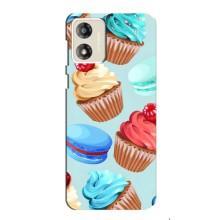 Чехлы с Фруктами для Motorola MOTO E13 (VPrint) (Кексики)