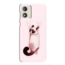 Чехол на Мото Е13 с Котами (VPrint) (Котик падает)