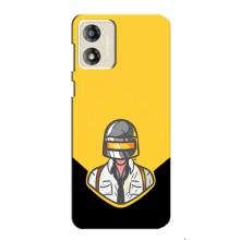 Чехол PUBG для Мото Е13 (AlphaPrint) (Пабг в шлеме)