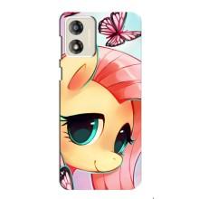 Чехол для Мото Е13 - (Единорожки - Новинки) (AlphaPrint) (Племя единорогов)