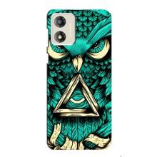 Чехол с птицами на Motorola MOTO E13 (VPrint) (Сова с глазом)