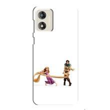 Чехол Рапунцель для Motorola MOTO E13 (Рапунцель и Флин)