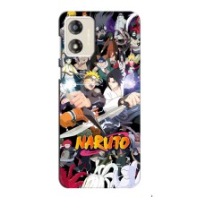 Купить Чехлы на телефон с принтом Anime для Моторола Мото Е13 (Наруто постер)