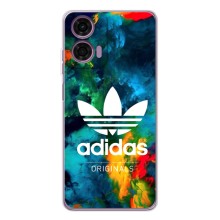 Чохли Адидас для Motorola Moto E14 (AlphaPrint) (Яскравий Адідас)