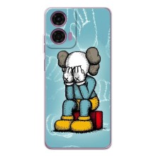 Чохли для Motorola Moto E14 - Bearbrick Louis Vuitton (PREMIUMPrint) (Плач Bearbrick)