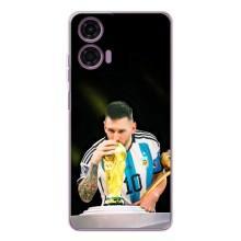 Чохли для Motorola Moto E14 (Leo чемпіон) (AlphaPrint) (Кубок Мессі)