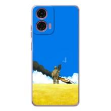 Чехлы на военную тематику для Motorola Moto E14 – Попадание