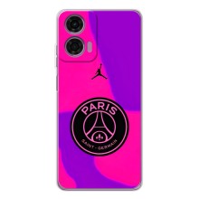 Чохли PSG для Motorola Moto E14 (AlphaPrint) (яскравий ПСЖ)