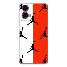 Чохли для Motorola Moto E14 - з картинкою JORDAN (AlphaPrint) (Лого Джордан)
