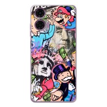 Чохли з крутими принтами для Motorola Moto E14 - (PREMIUMPrint) (Monopoly man)