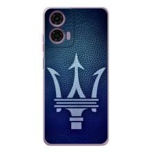 Чехлы с тематикой "Крутые машины" на Motorola Moto E14 – Лого Maserati