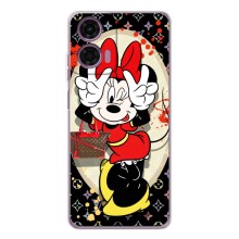 Чохол Disney Mouse Motorola Moto E14 (PREMIUMPrint) (Мінні peace)