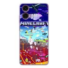 Чехол майнкрафт для Motorola Moto E14 – MINECRAFT