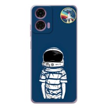 Чохол NASA для Motorola Moto E14 (AlphaPrint) (Хлопчик в шоломі)