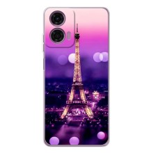 Чохол Ейфелева Вежа Motorola Moto E14 - (AlphaPrint) (Париж Башня)