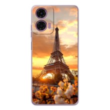 Чохол Ейфелева Вежа Motorola Moto E14 - (AlphaPrint) (Сонячня вежа)