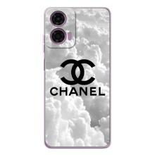Чехол с Брендами одежды на Мото Е14 – CHANEL
