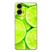 Чехол с изображением  вкусной еды для Motorola Moto E14 – Лайм