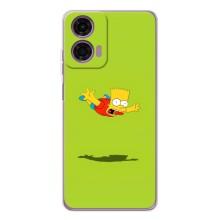 Чjхол з Сімпсонами для Motorola Moto E14 (VPrint) (Барт Сімпсон)