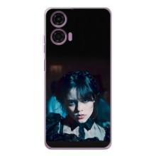 Чохли Венсдей на Motorola Moto E14 Уенсдей (AlphaPrint) (погляд Венздей)