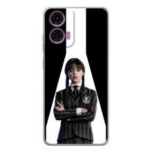 Чохли Венсдей на Motorola Moto E14 Уенсдей (AlphaPrint) (W-Wednesday)