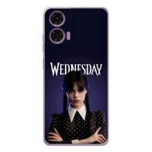 Чохли Венсдей на Motorola Moto E14 Уенсдей (AlphaPrint) (Wednesday)