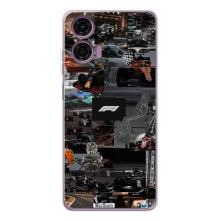 Чехол Формула1 на Motorola Moto E14 – Коллаж Ф1