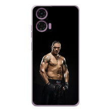 Чехол с картинкой Александр Усик для Motorola Moto E14 – Усик на черном