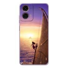 Чехол с мультфильмом Моана Motorola Moto E14 (Моана в море)