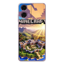 Чехол с картинками Майнкрафт для Мото Е14 – Minecraft