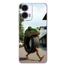 Чехол с мемами тралалело тралала для Motorola Moto E14 – Бонека амбалабу