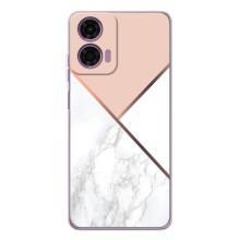Мраморний чехол на Motorola Moto E14 (VPrint) (Тройний мрамор)