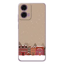 Новорічні, Святкові Чохли для Motorola Moto E14 - 2024 год (Зимове місто)