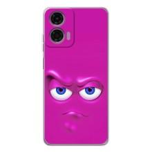Чохли (ТПУ) (смішні стікери) для Motorola Moto E14 – Хитра мордочка