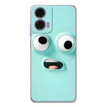 Чохли (ТПУ) (смішні стікери) для Motorola Moto E14 – мордочка